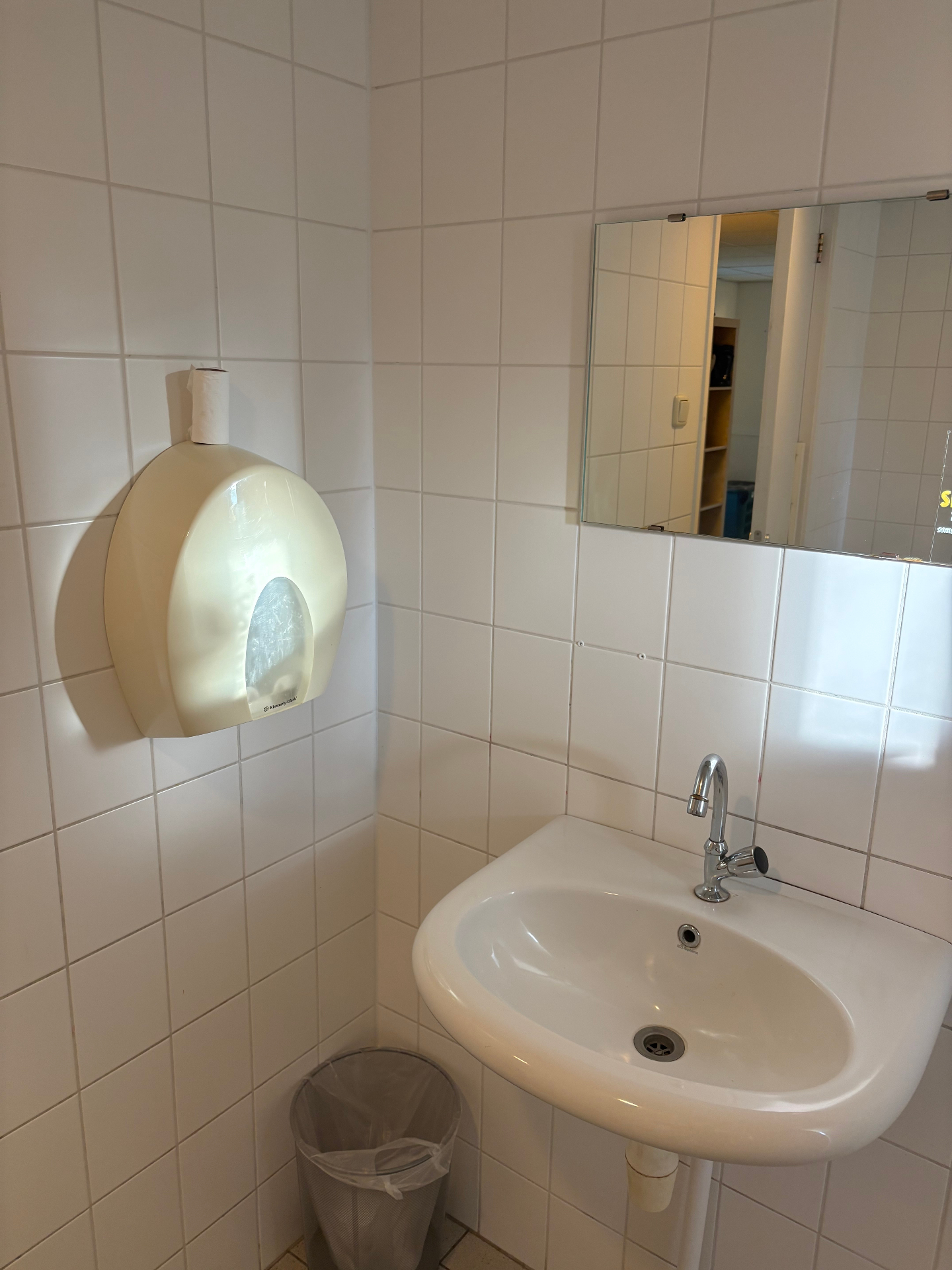 Toiletruimte — weer streeploos schoon — na